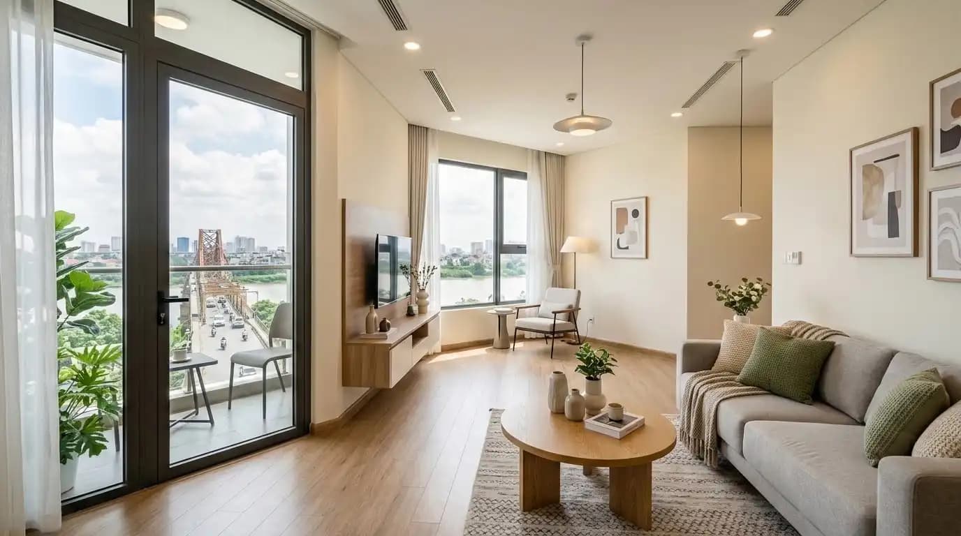 Riverside 3BR family apartment