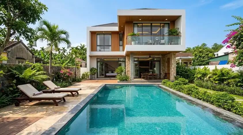 Compact villa in Tan An