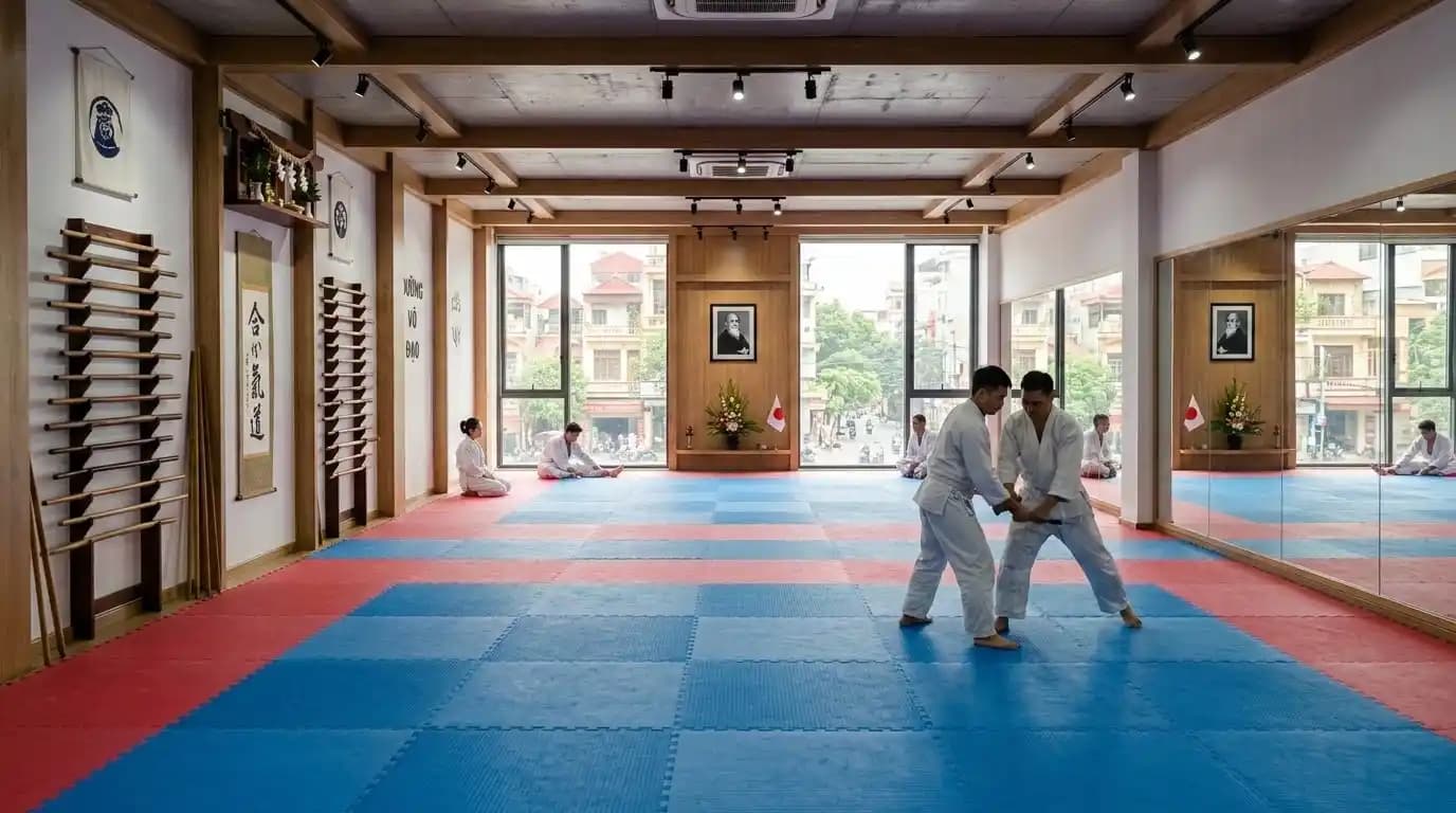 Community martial arts studio in Cau Giay