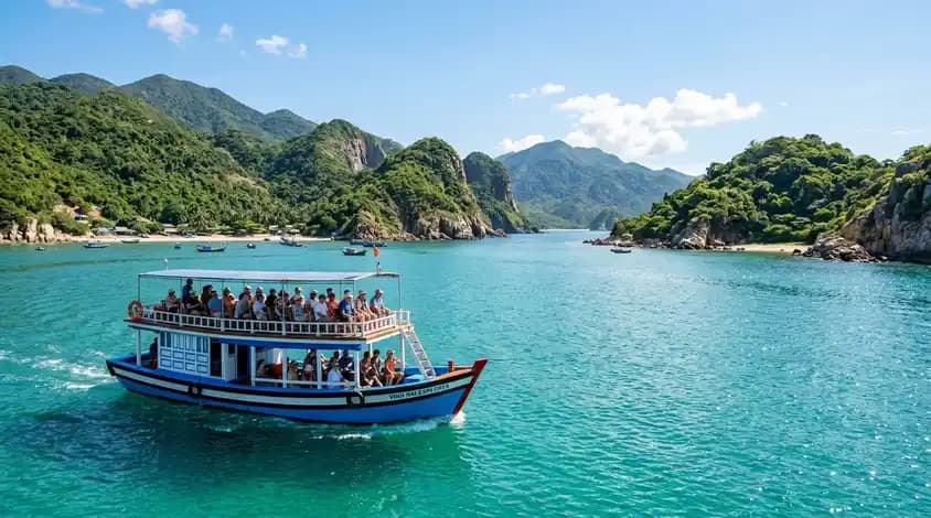 Group boat tour
