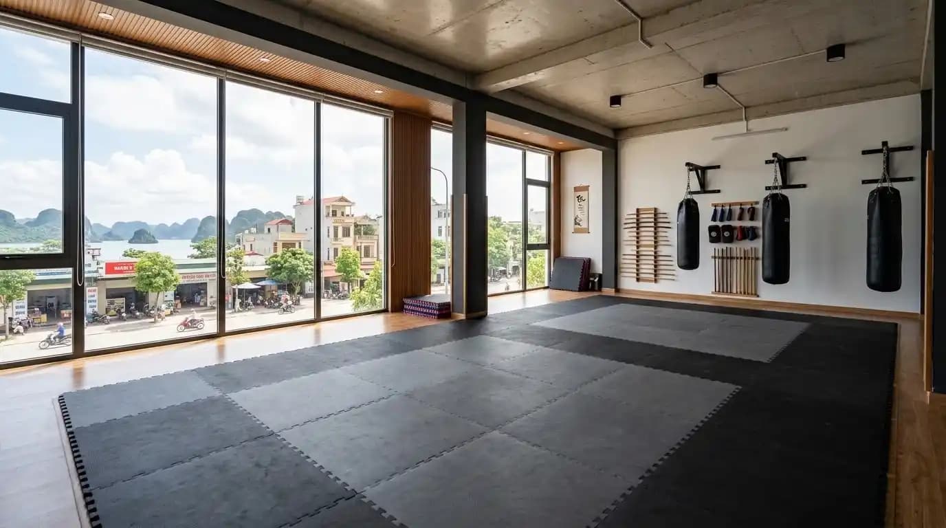 Beachside martial arts studio in Yet Kieu