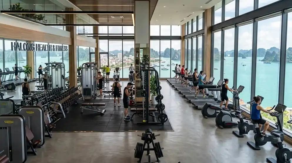 Downtown gym in Hon Gai