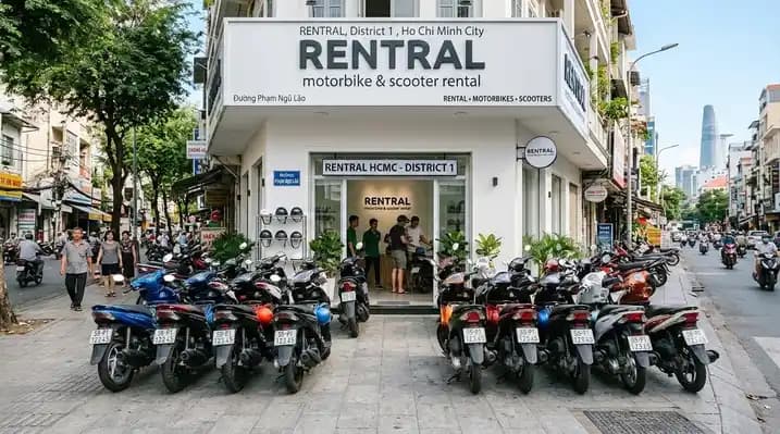 Premium motorbike rental shop