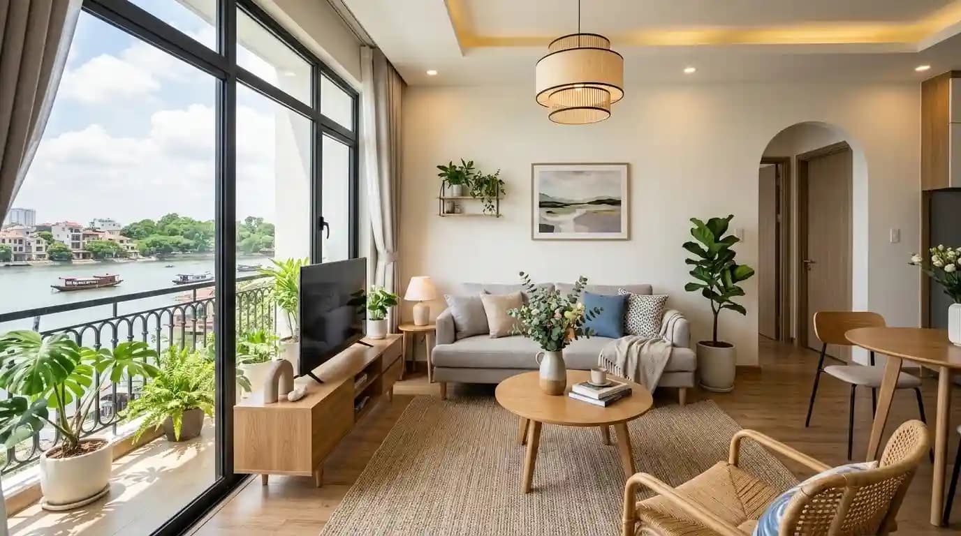 2BR apartment with lake view