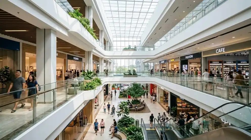 Night shopping mall