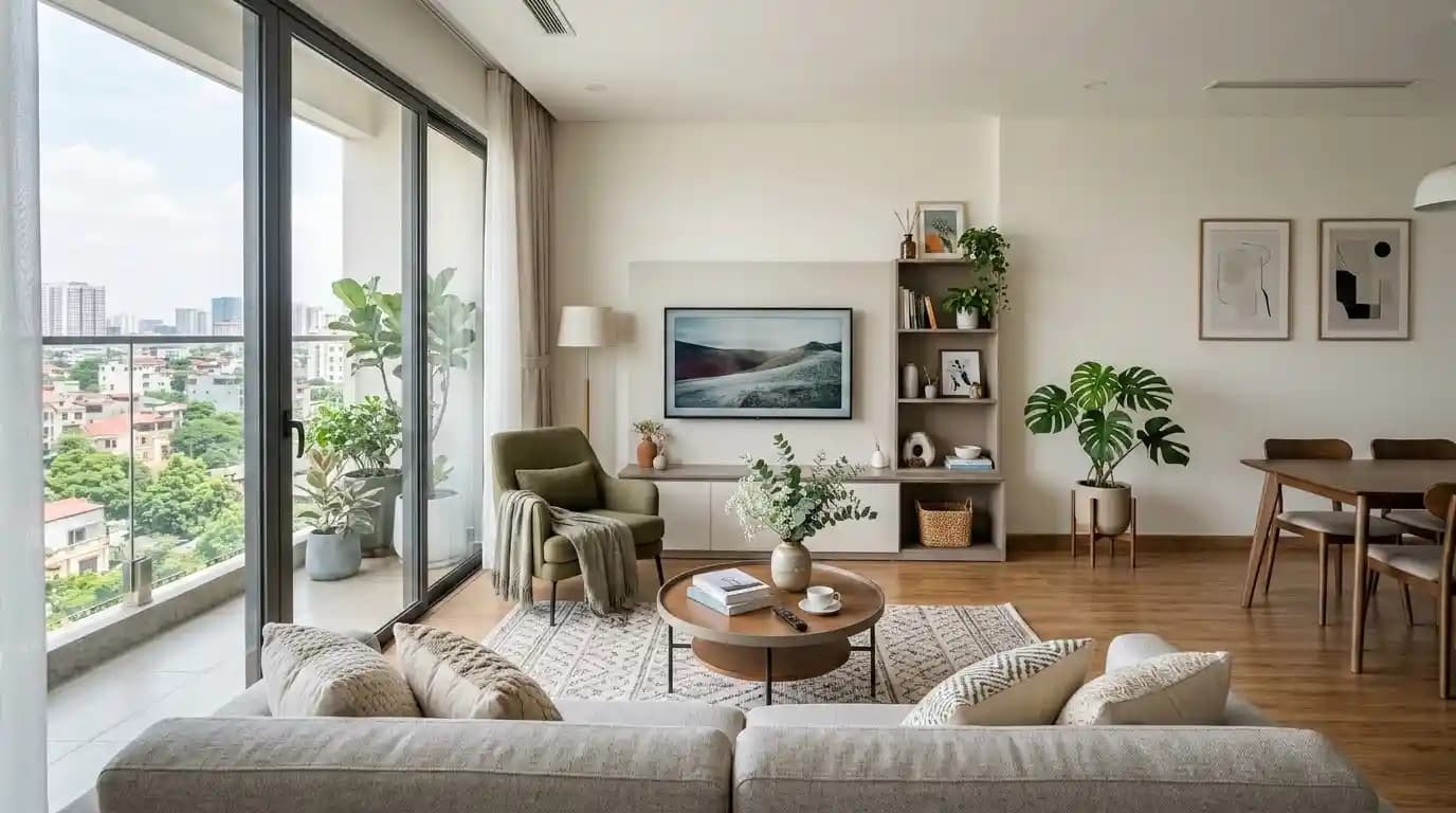 Spacious 2BR high floor city view