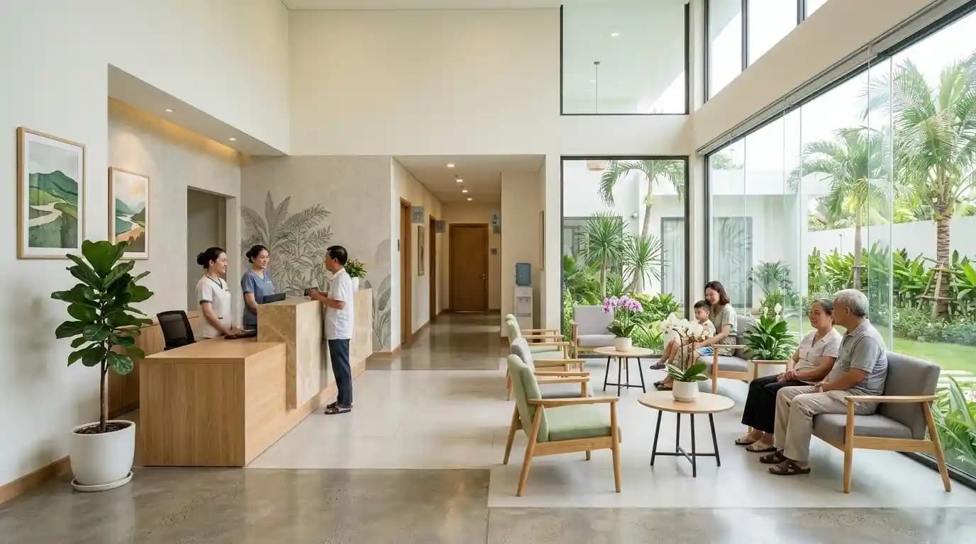Modern medical clinic