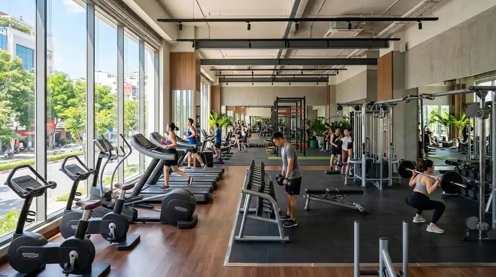 Downtown gym in Tan Binh