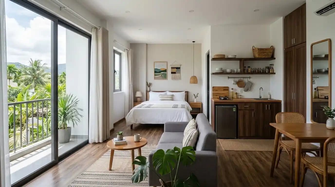 Compact studio in Ham Ninh