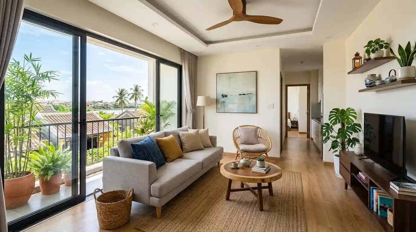2BR near Cam Chau paddy fields