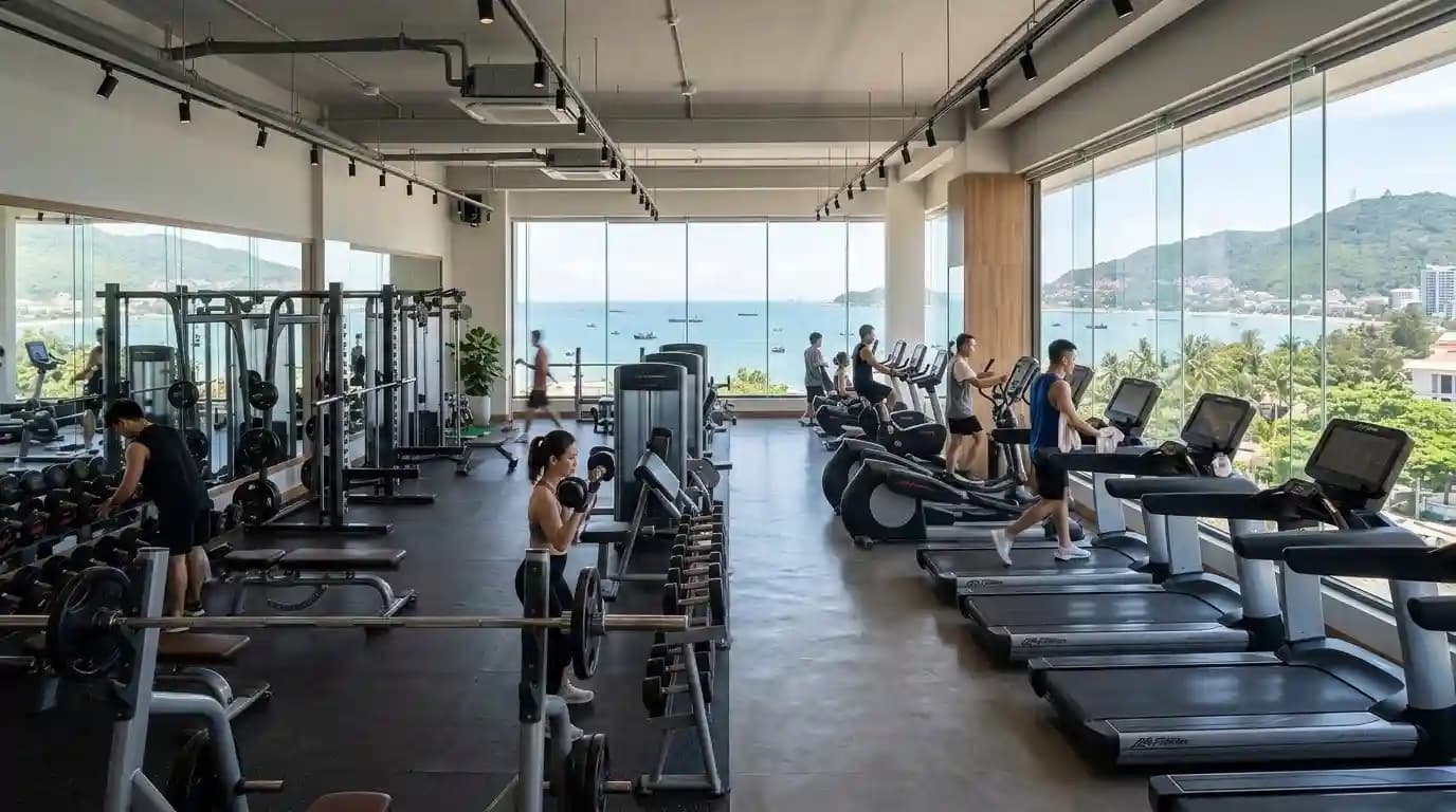 Community gym in Bai Dau