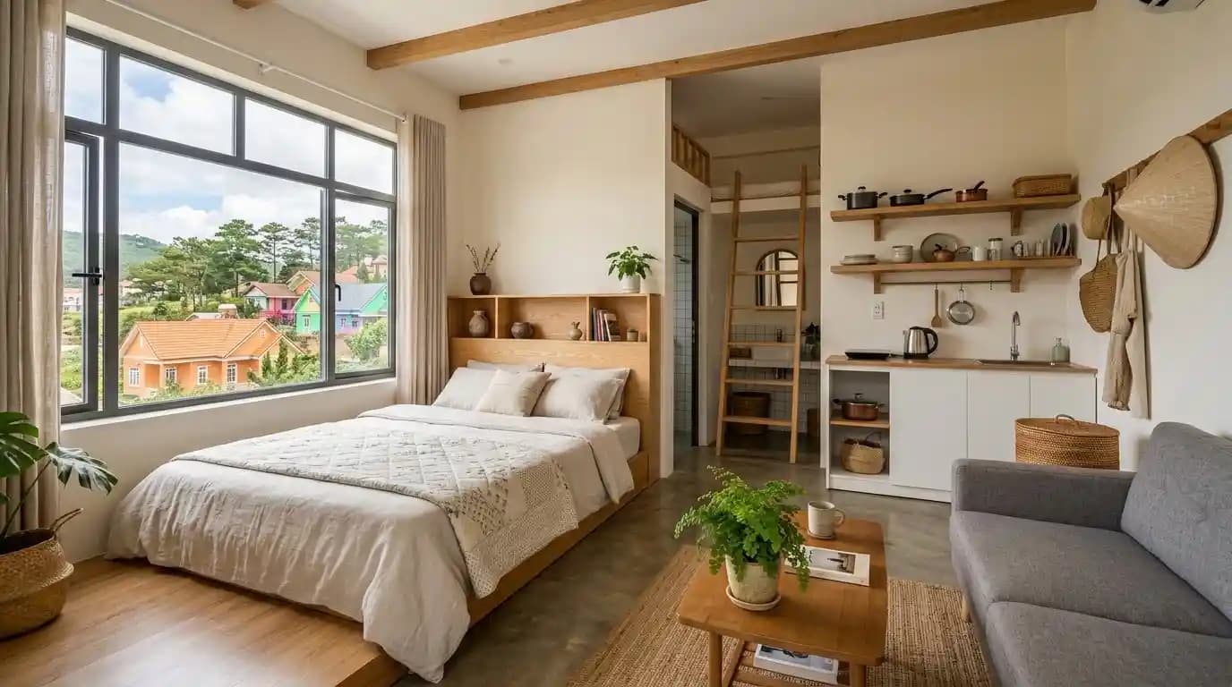 New-build studio in Ward 5