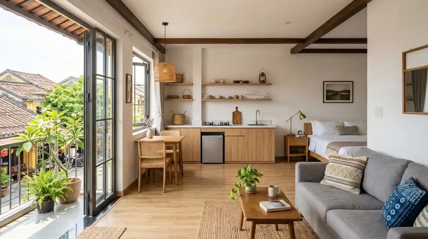 Compact studio in Tan An