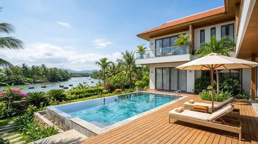 Villa with pool near Cam Thanh