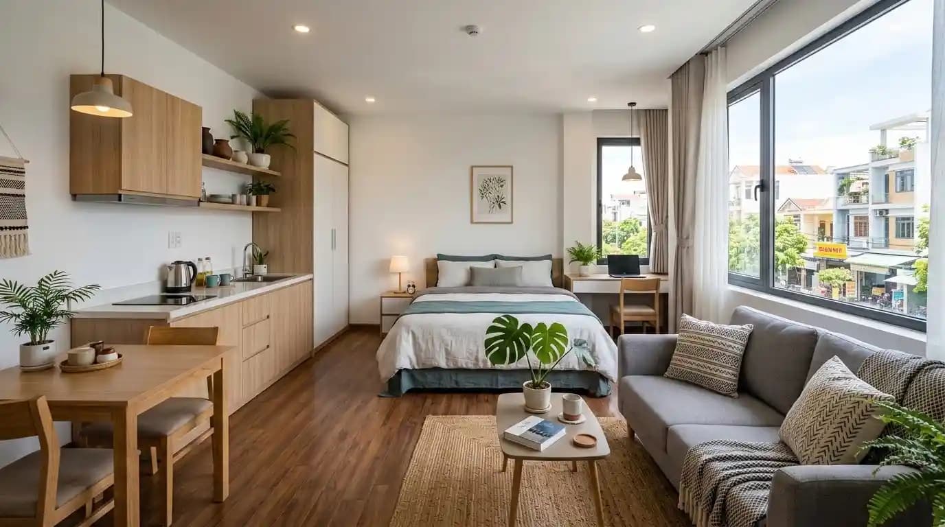 Elegant studio in Cam Le