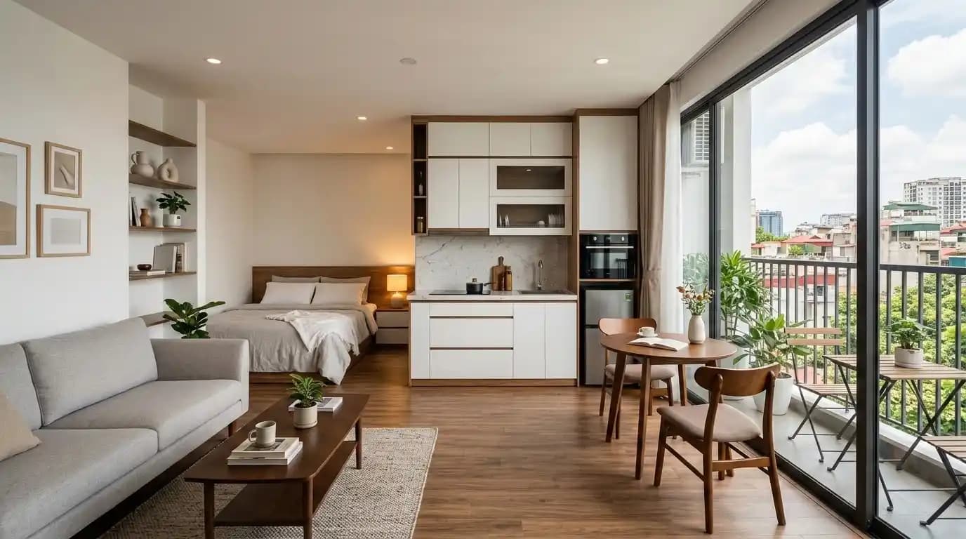 Minimalist studio close to Metro Line 3