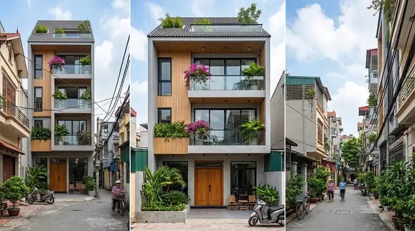 House with rooftop terrace
