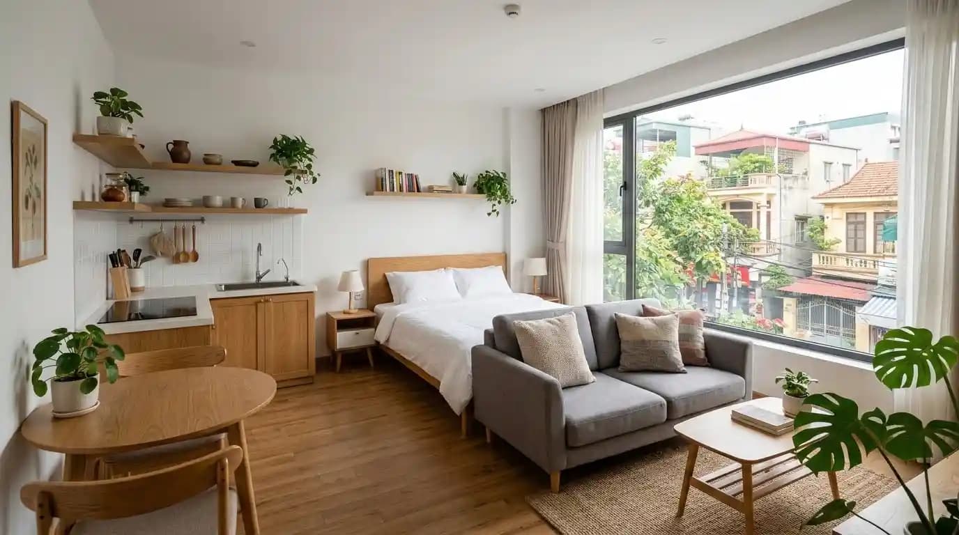 Charming studio in Ba Dinh