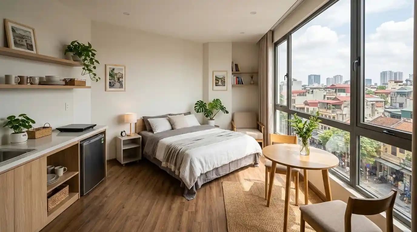 Family-friendly studio in Dong Da