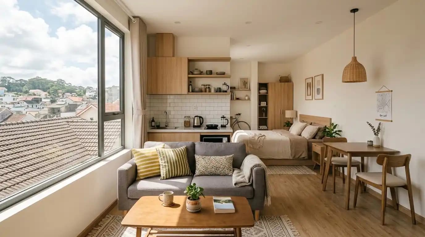Compact studio in Ward 2