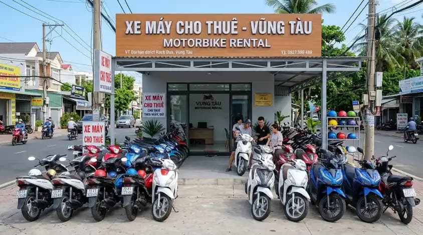 Premium motorbike rental shop