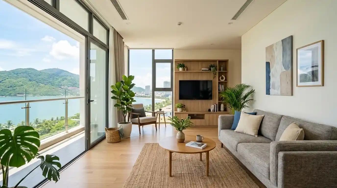 2BR ocean-view apartment