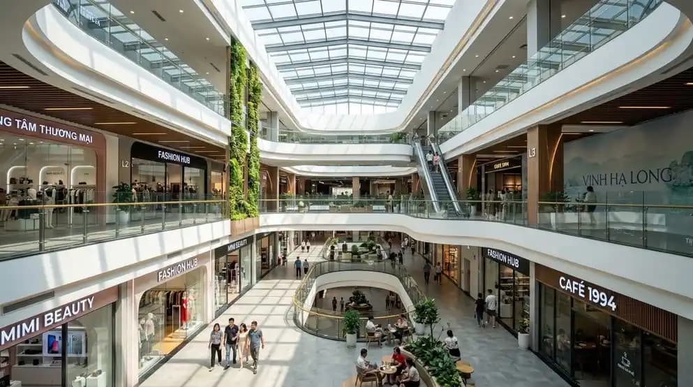 Night shopping mall