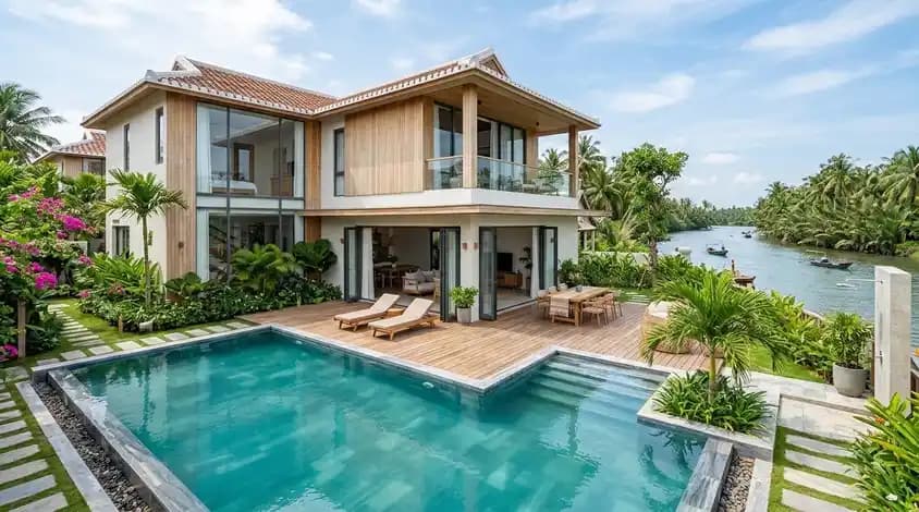 Convenient villa in Cam Thanh