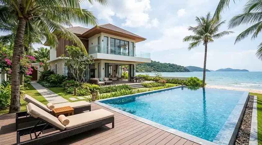 Villa with private pool near Ganh Dau
