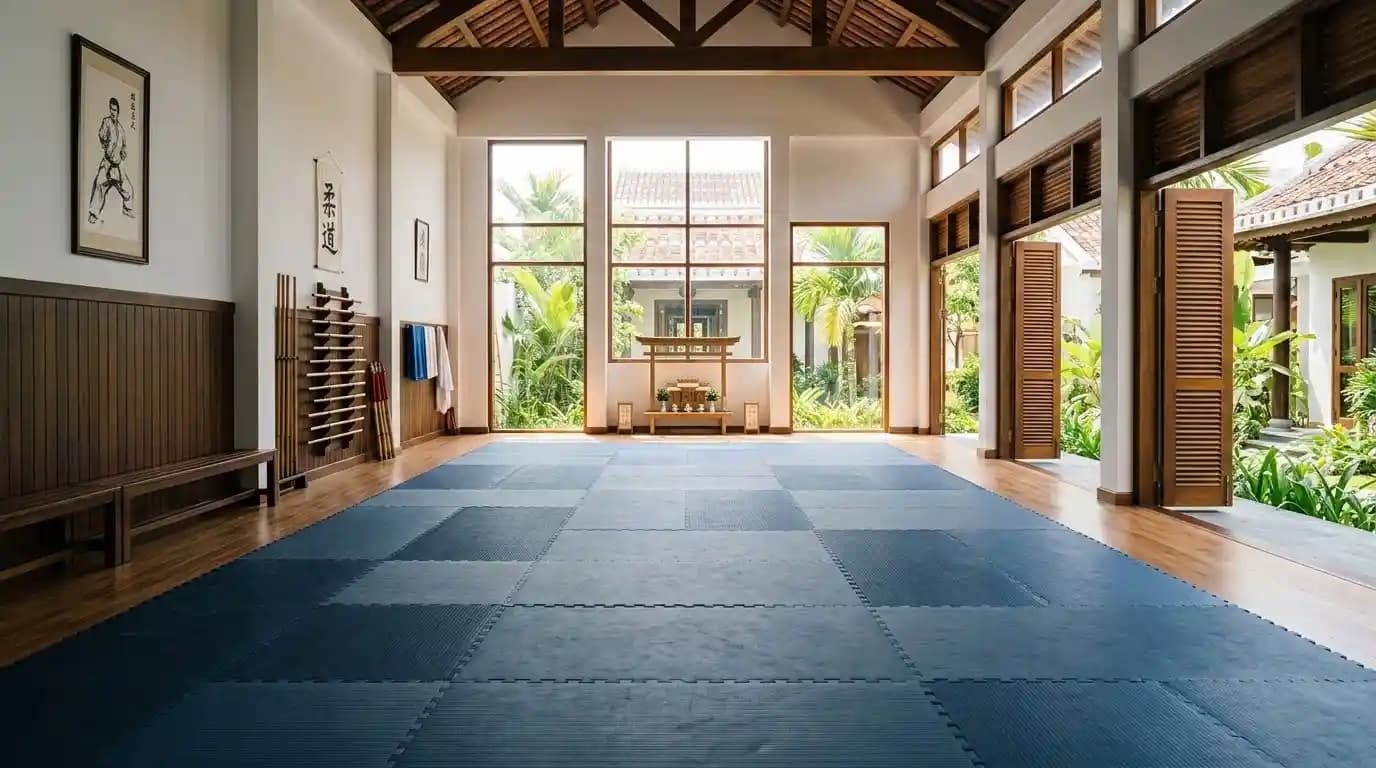 Beachside martial arts studio in Cam Pho