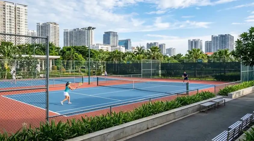 Premier tennis court in District 7