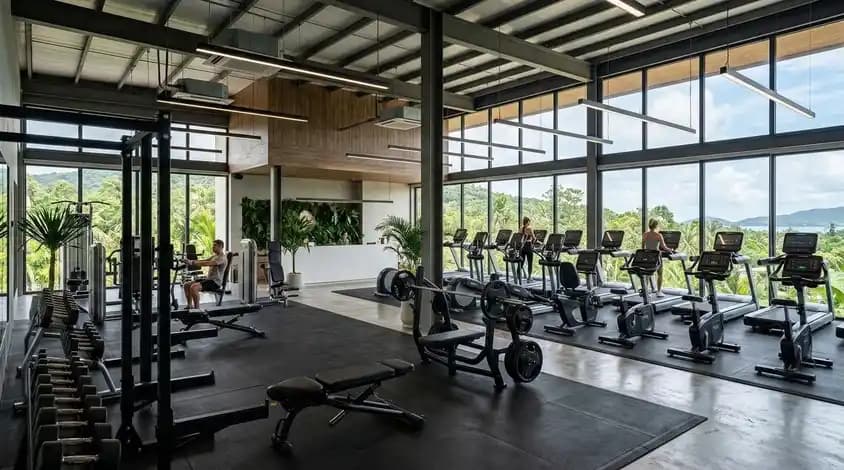 Local gym in Cua Duong