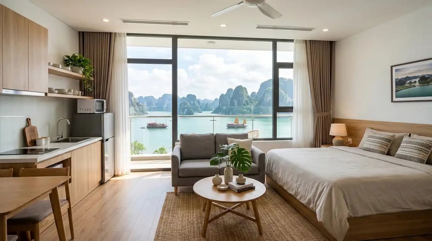 Bright studio in Tuan Chau