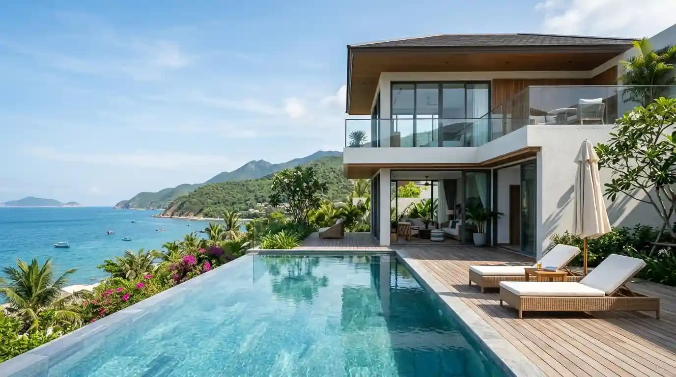 Villa with pool near Vinh Hai