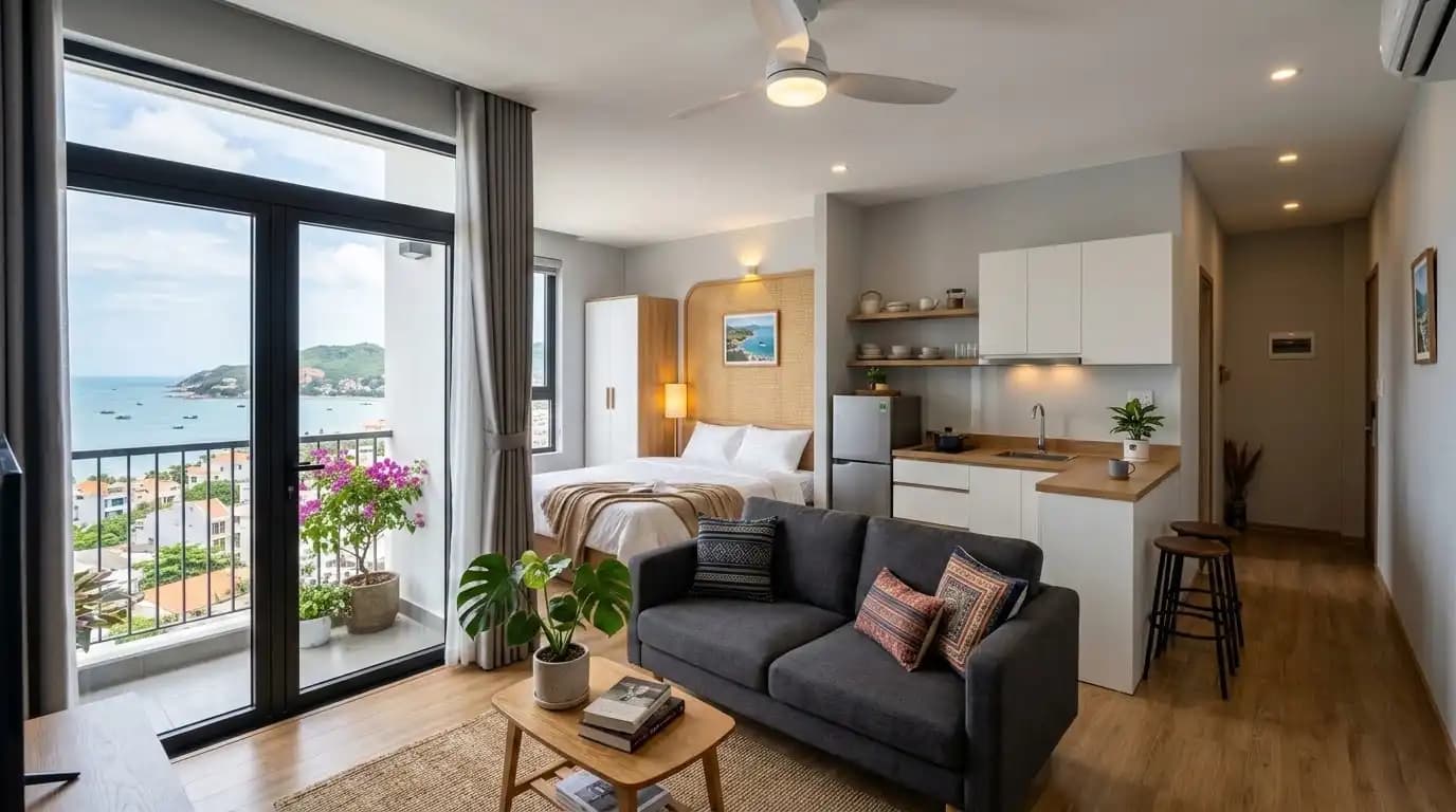 New-build studio in Bai Dau