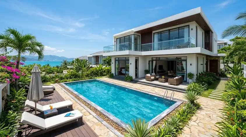Villa with pool near Loc Tho beach