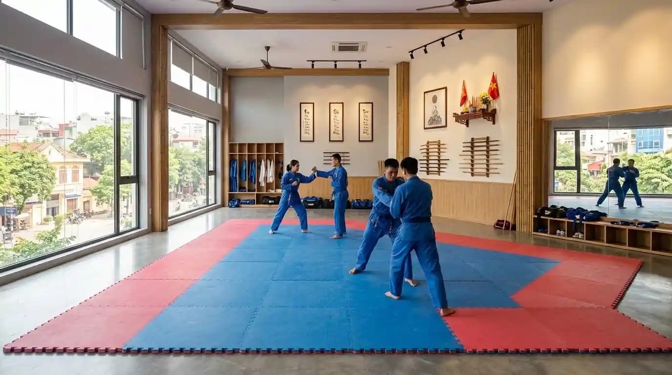 Riverside martial arts studio in Ba Dinh