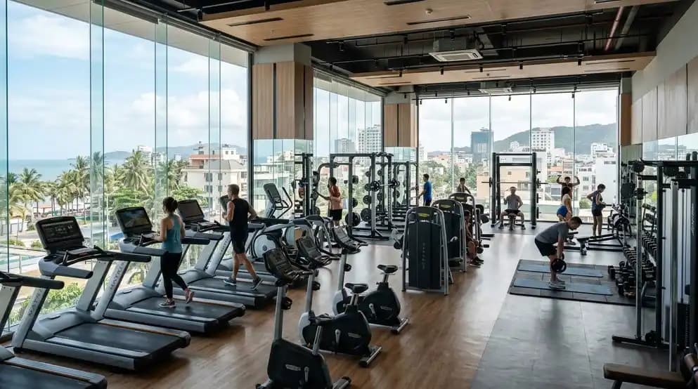 Local gym in Thang Nhat