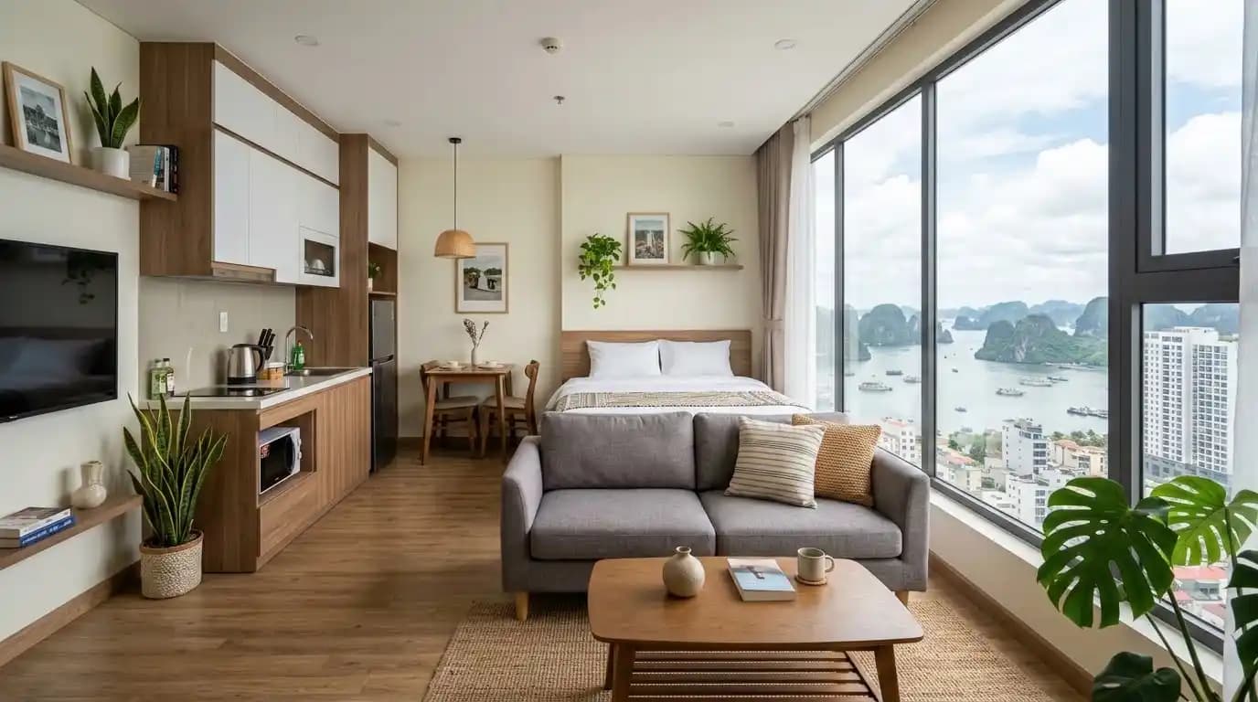 Convenient studio in Bai Chay