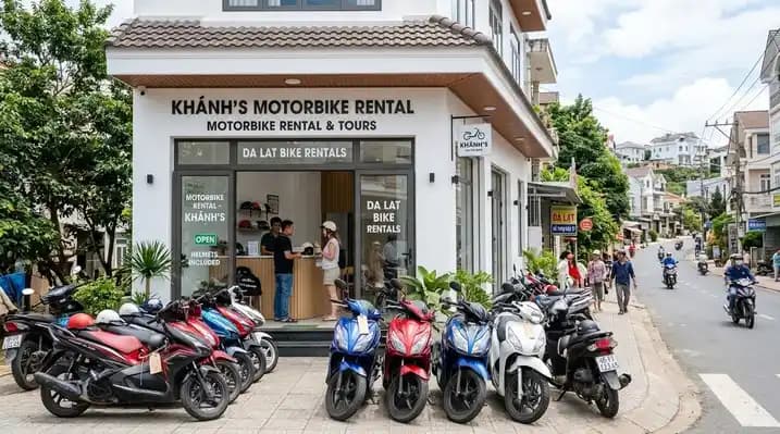 Reliable motorbike rental shop