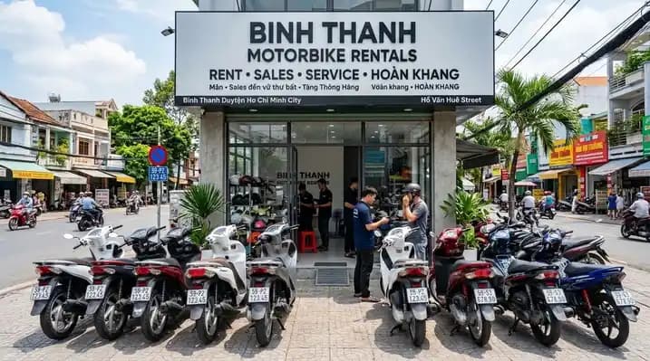 Reliable motorbike rental shop
