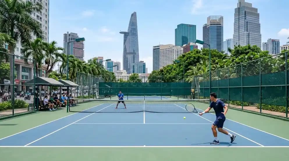 Local tennis court in District 1