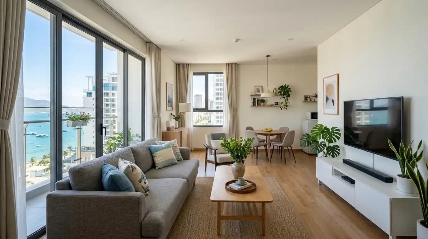 2BR apartment with ocean view