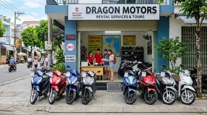 Express motorbike rental shop