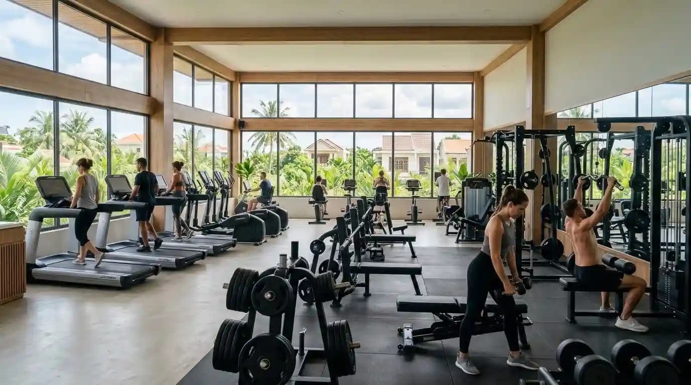 Community gym in Cam Chau