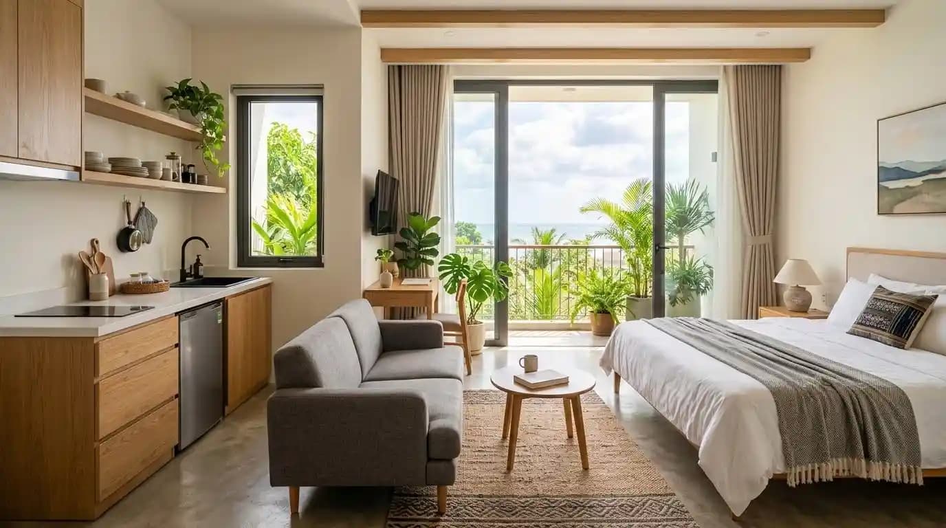 Convenient studio in Duong To