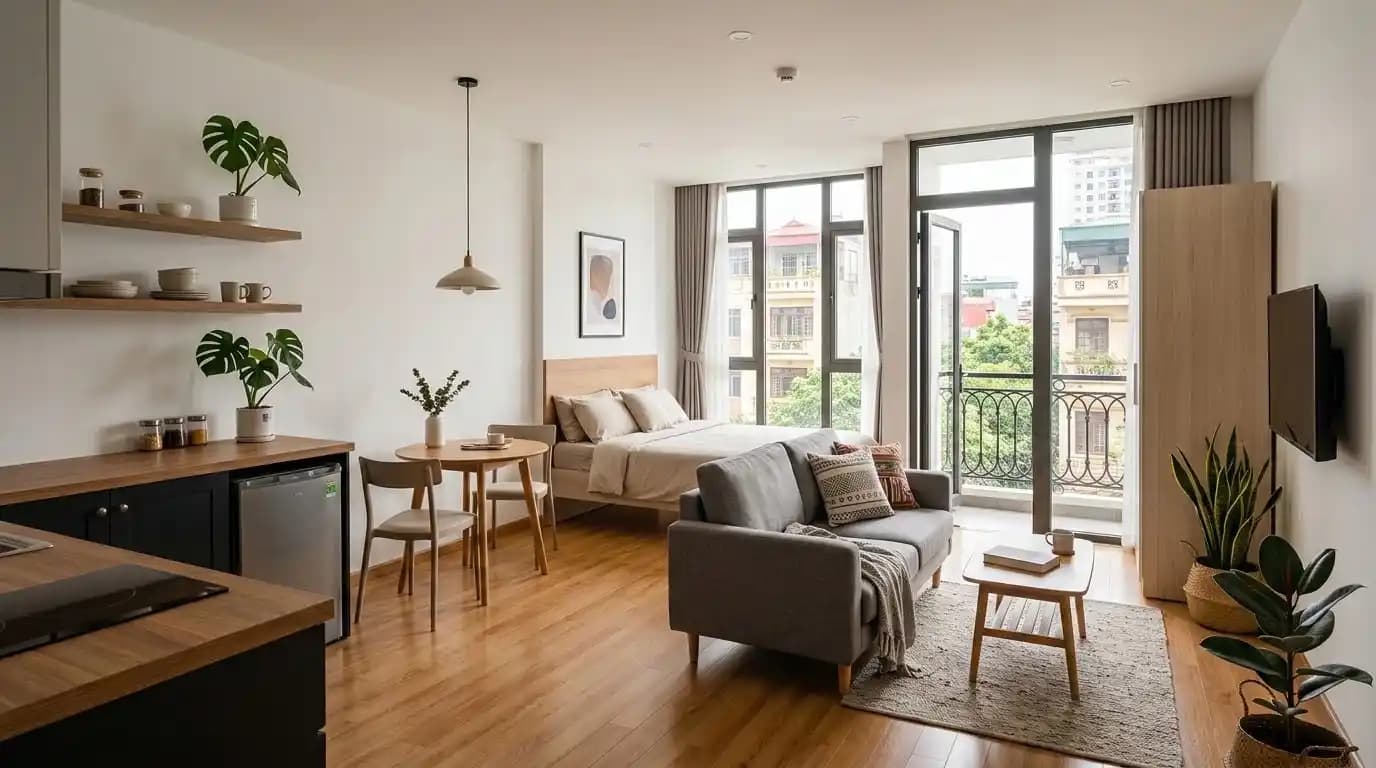 Convenient studio in Cau Giay