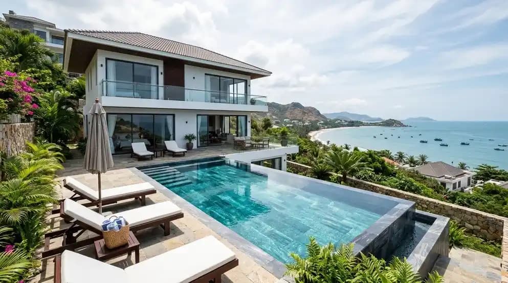 Villa with pool near Bai Dau