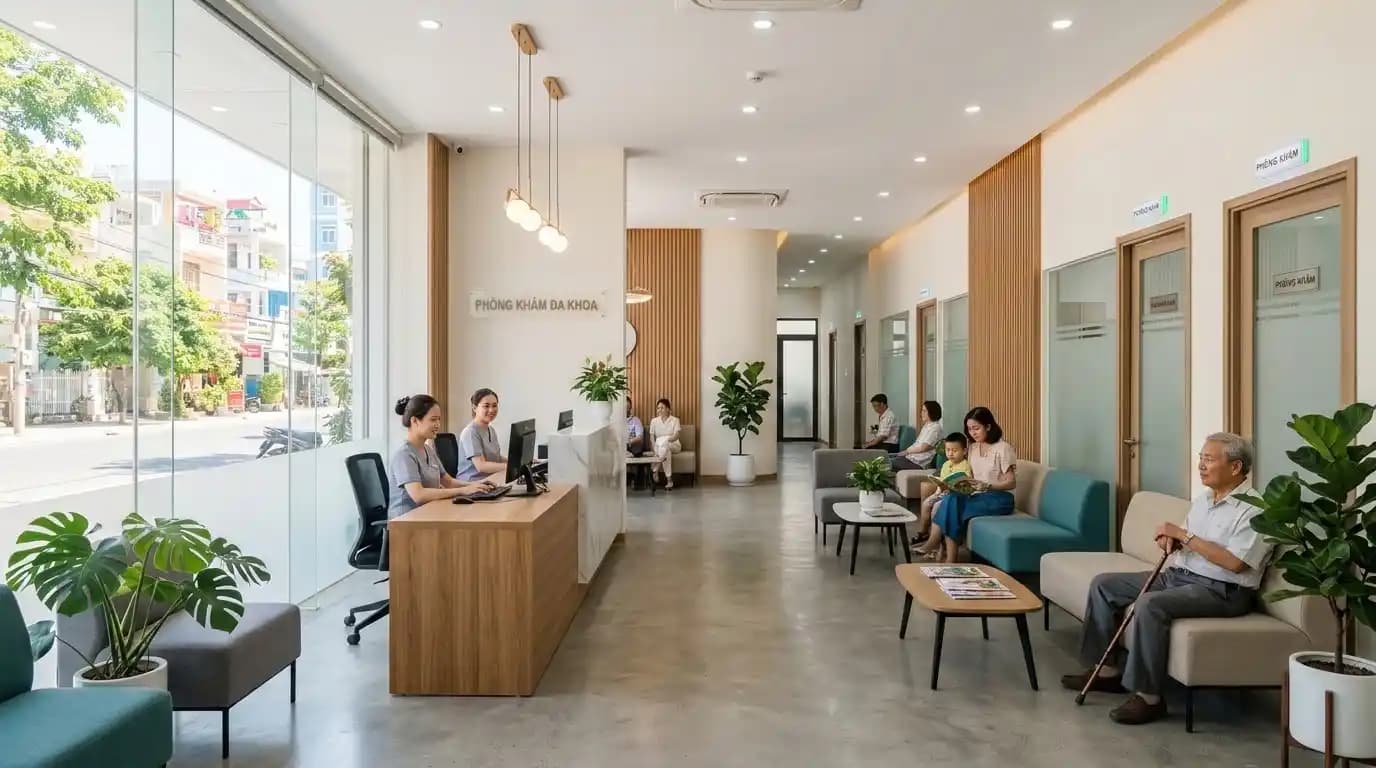 Modern medical clinic