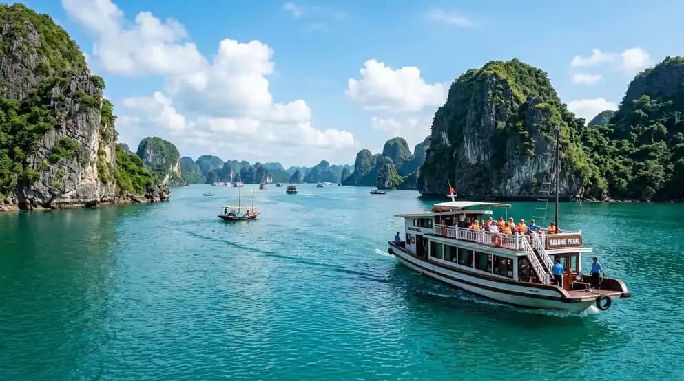 Group boat tour